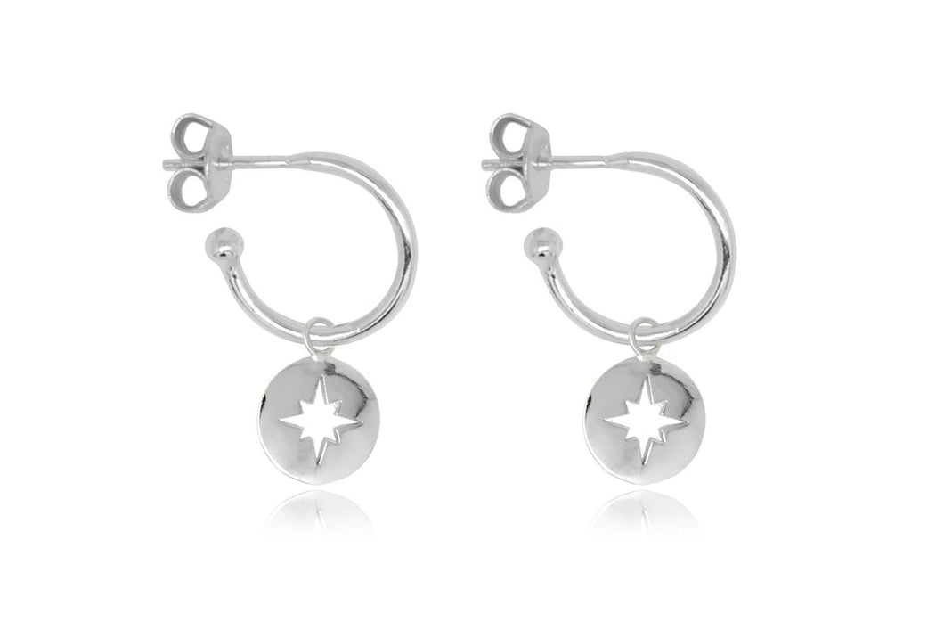 Mack Silver Starburst Earrings