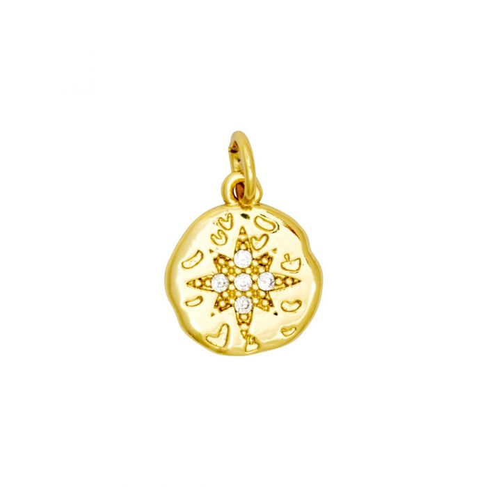 Roma Coin Charm - Gold