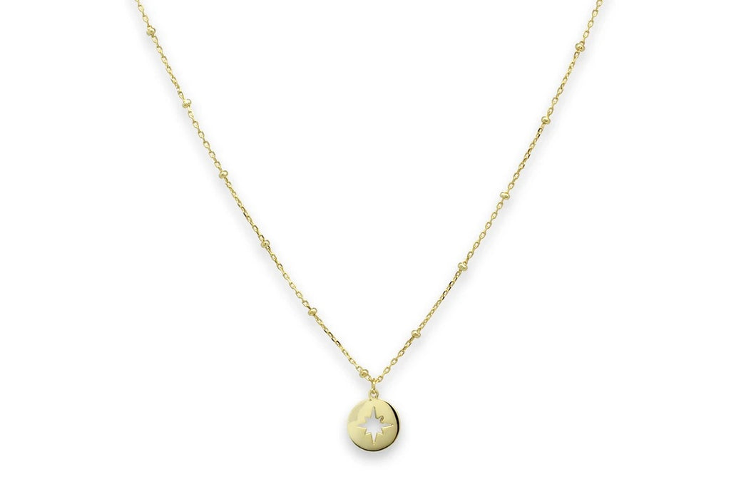 Vermouth Gold Compass Star Necklace