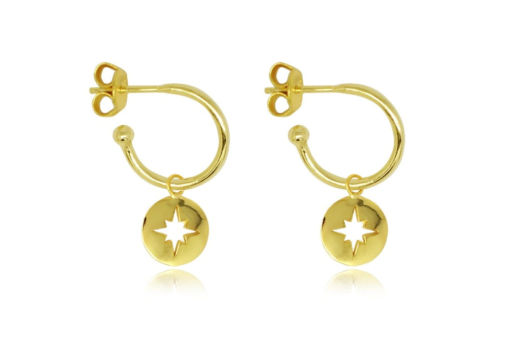 Mack Gold Starburst Earrings