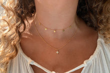 Load image into Gallery viewer, Burgundy Gold Star Necklace
